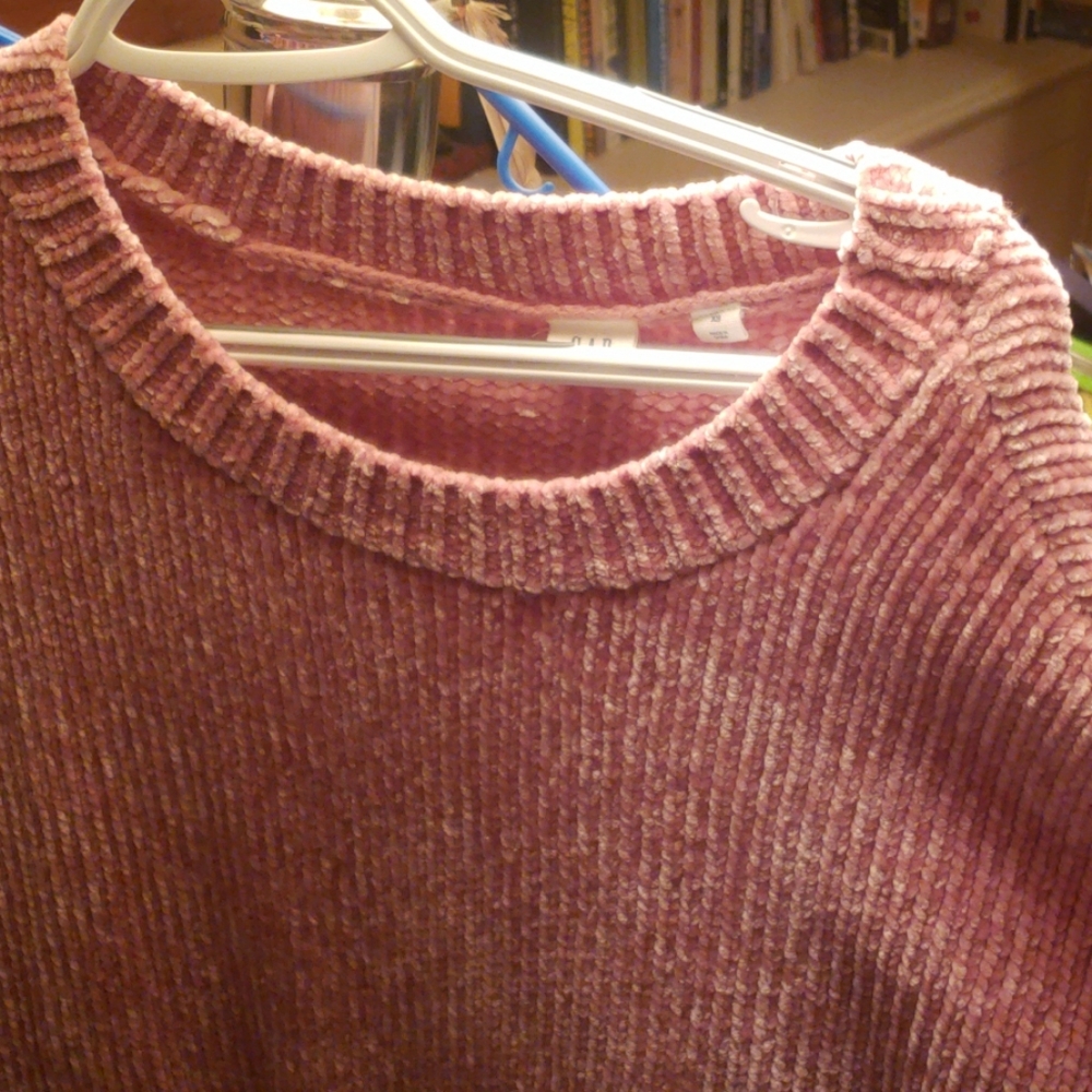 Fuzzy Pink Sweater